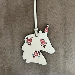 Coach unicorn bag tag